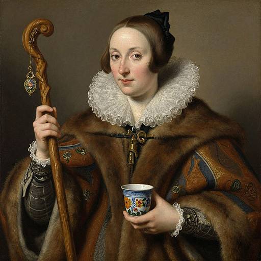 Hans Holbein Style Detailed Portrait