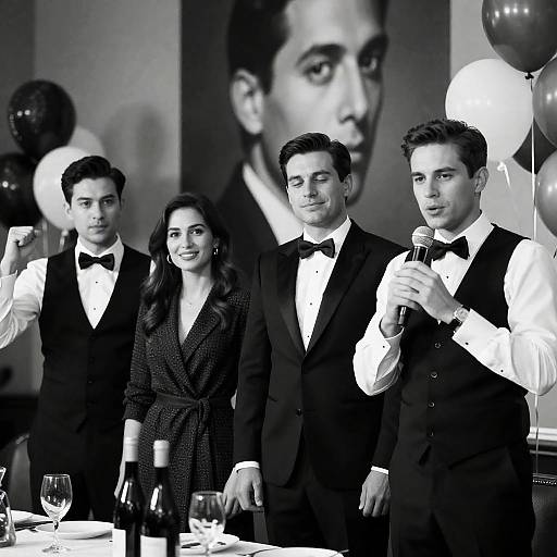 Formal group at celebratory event