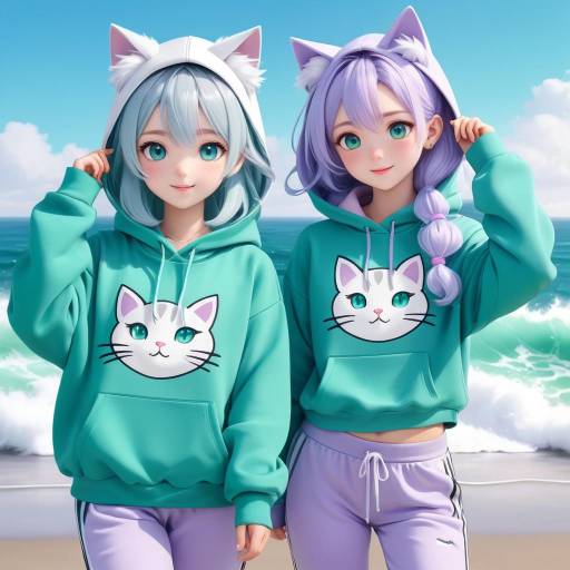 Sisterly Bond with Unique Hairstyles Sisterly Bond with Unique Hairstyles