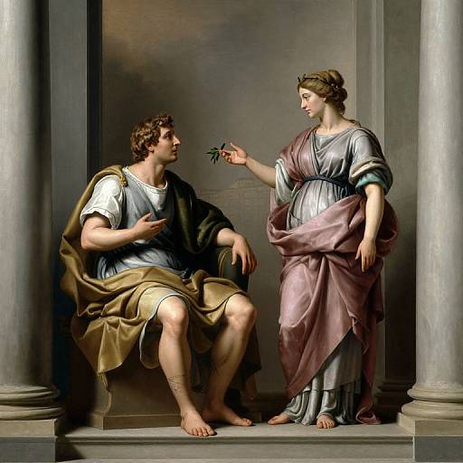 Classical Scene of Papirius and Mother