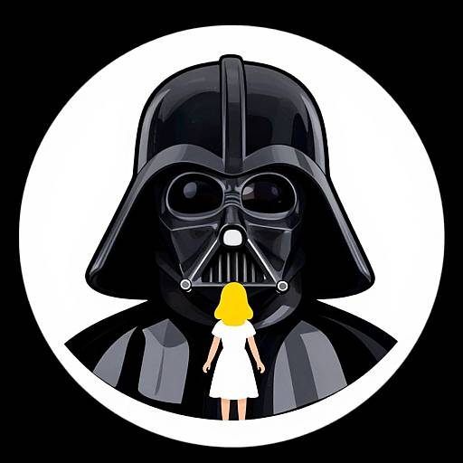 Childlike Darth Vader Angel Logo