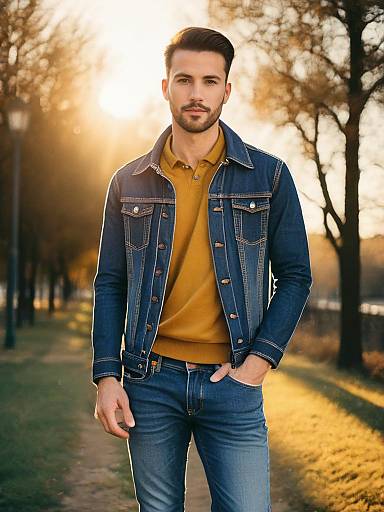 Photorealistic Man in Stylish Jeans