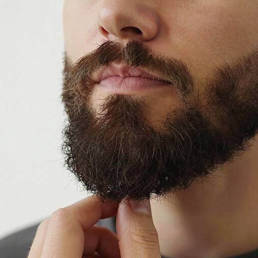 Photorealistic Synthetic Goatee Close-Up