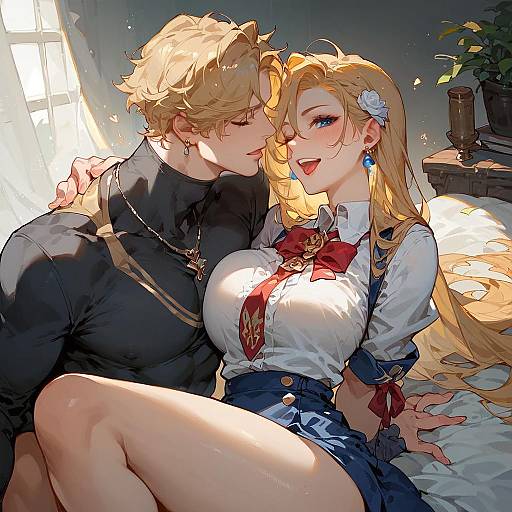 Stylish Home Outfit in Dark Room