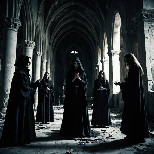 Vampire Coven Ritual in Abandoned Cathedral