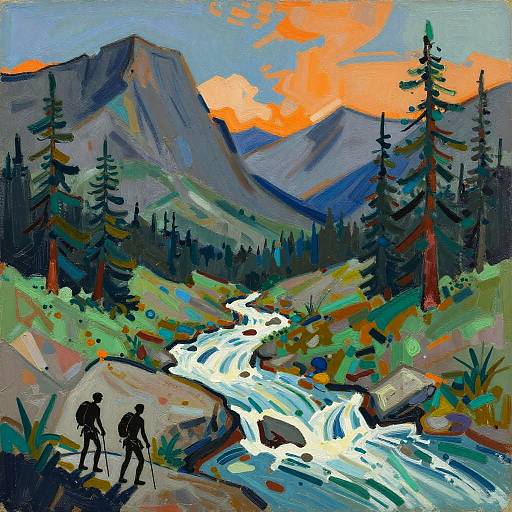 Abstract Rocky Mountain Expressionism