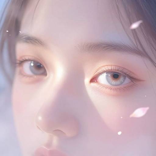 Ethereal Dreamy Portrait with Light Eyes