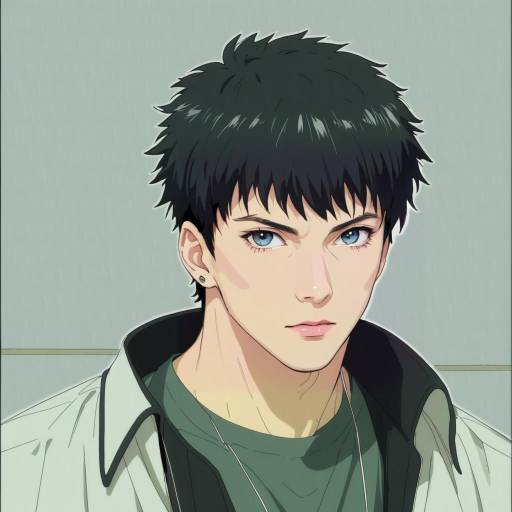 Illustration of Akaashi keiji, haikyuu!! in the style of Tsukimoto kizuki