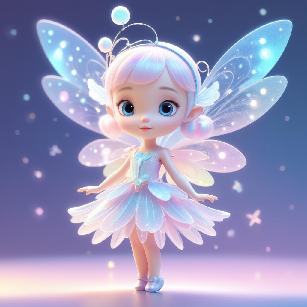 Enchanting Tiny Fairy in Pixar Style