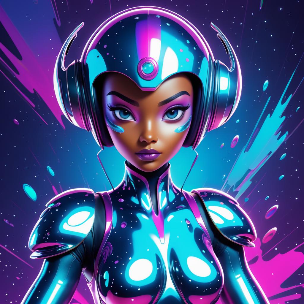 Vibrant Cartoon Alien Character Design