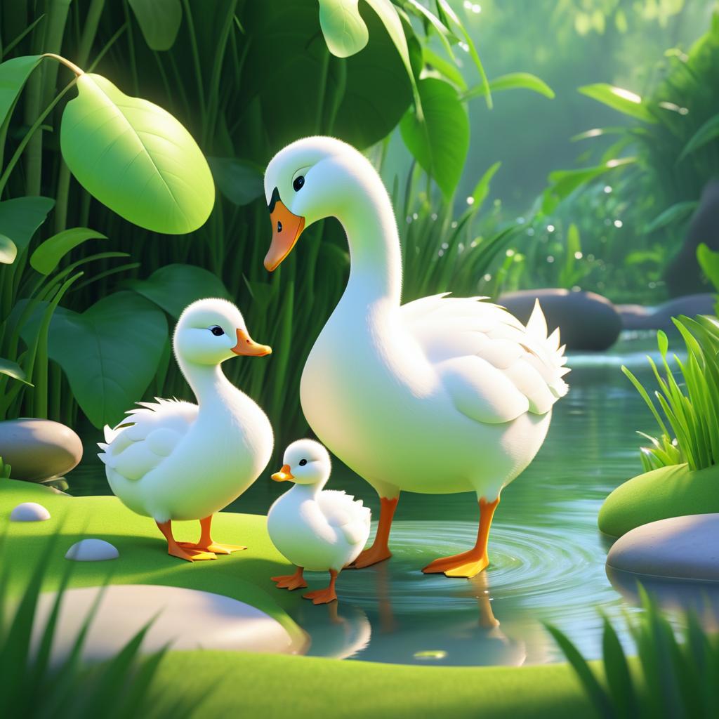 Whimsical 3D Animation of Mother Goose