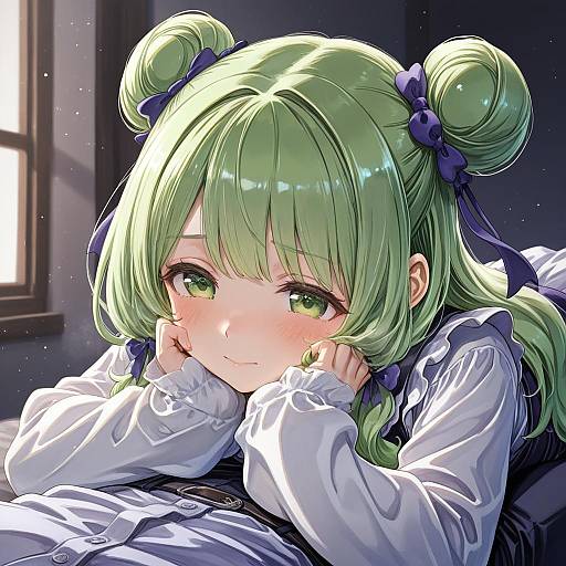 Illustration of Morinaka kazaki, nijisanji in the style of Yohane