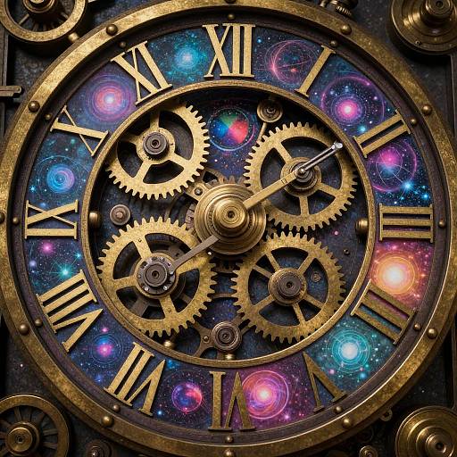 Ultra-Detailed Vintage Steampunk Clock