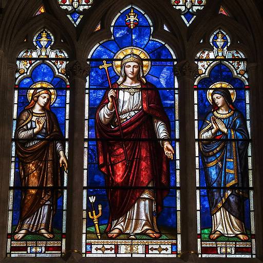 Gothic Cathedral Stained Glass Symbol