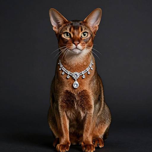 Luxurious Portrait of an Abyssinian Cat