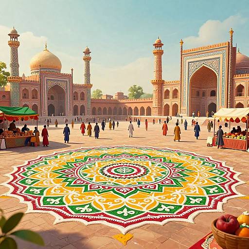 Vibrant Pakistani Cultural Digital Art