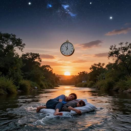 Surreal River of Time and Dreams