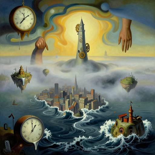 Surreal Dali-Inspired Dreamscape Vista