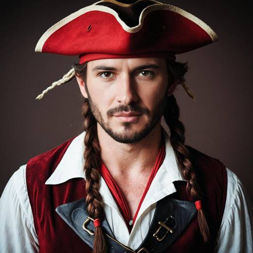 Realistic Red Rum Pirate Costume Design