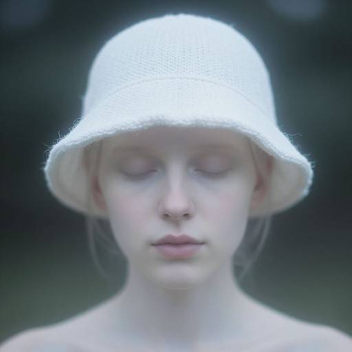 Blurred Photorealistic Portrait with Hat