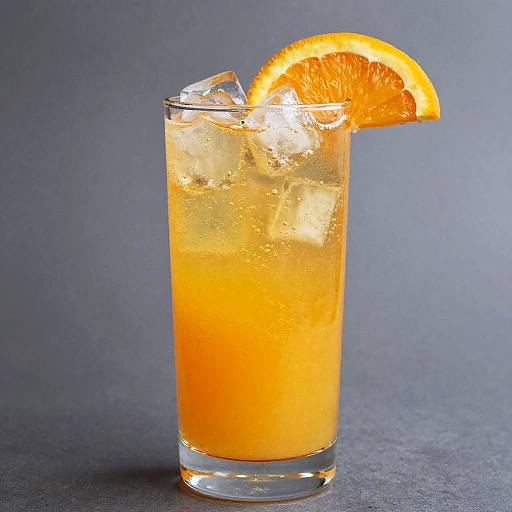 Refreshing Bright Orange Drink Photo