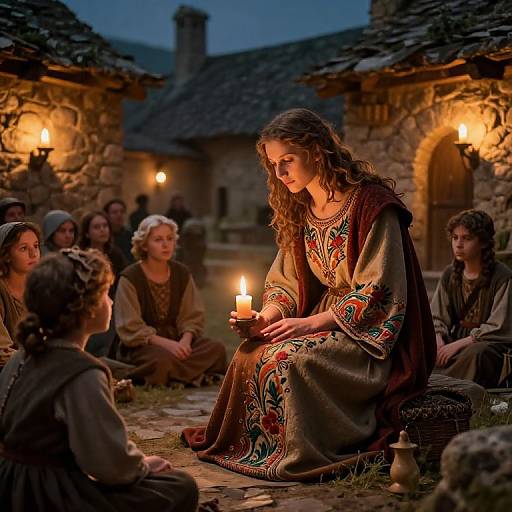 Misericordioso: Nurturing Healer in Medieval Village