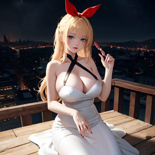 Aesthetic Anime Night Cityscape Portrait
