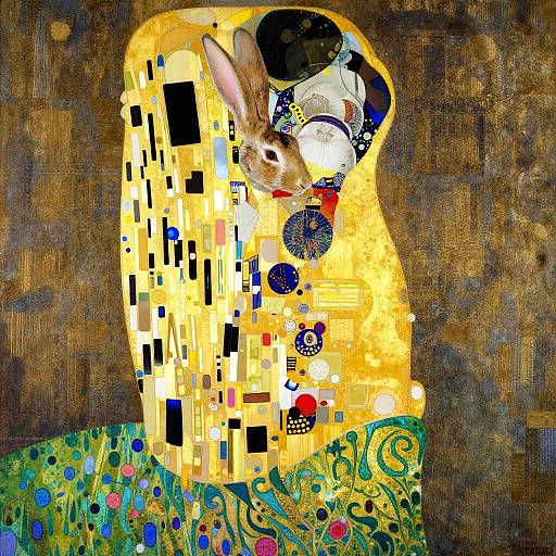 Neo-Noir Rabbit Illustration