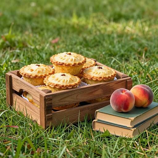 Golden Hand Pies with Fresh Peaches