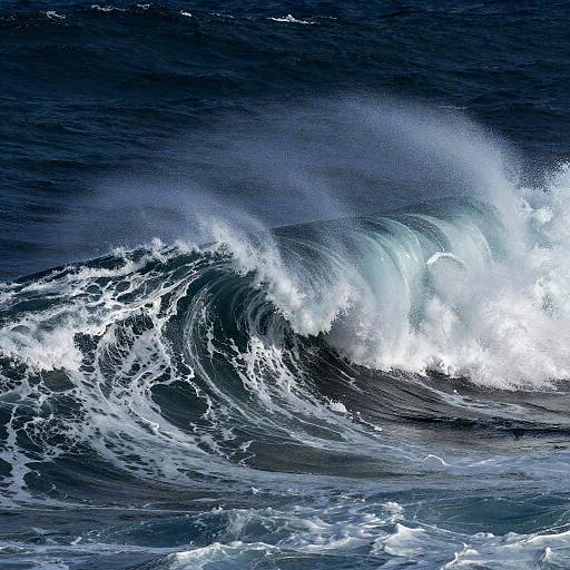Stormy Ocean with Swirling Whirlpools