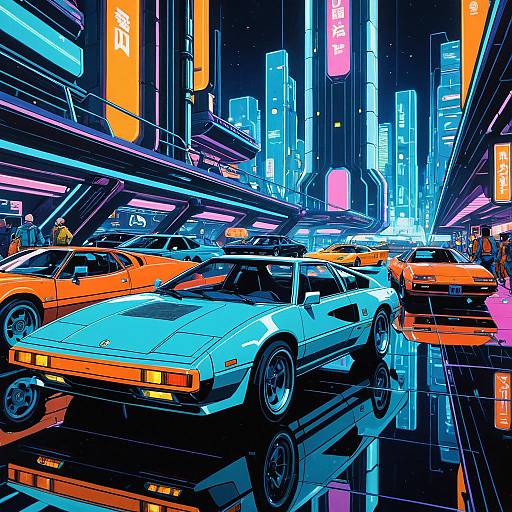 Futuristic Bulma in Neon Metropolis