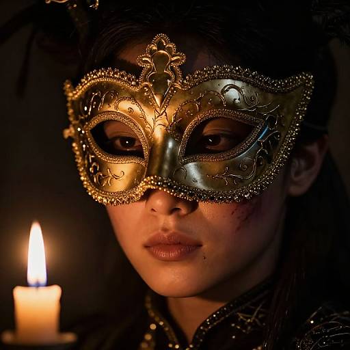 Ultrarealistic Portrait of Masked Figure