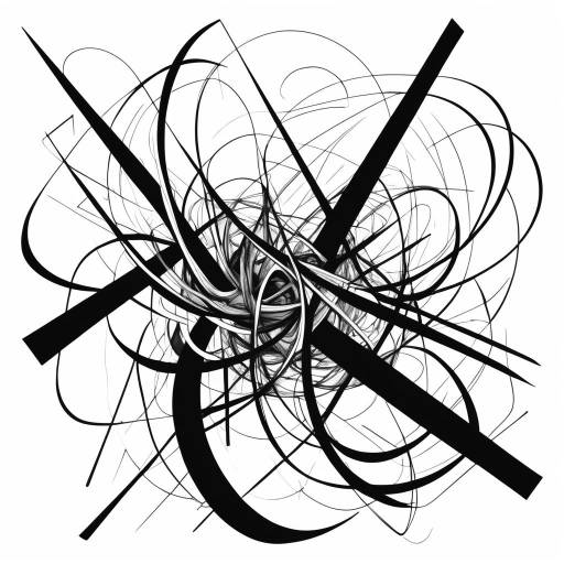 Expressive Abstract Scribble Line Art