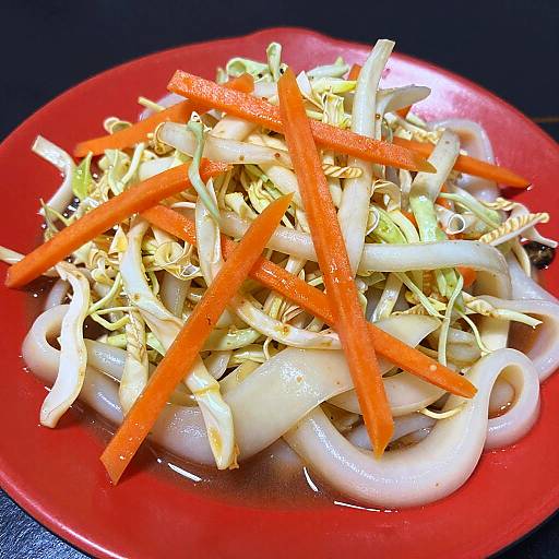 Vibrant Asian Noodle Salad Close-Up