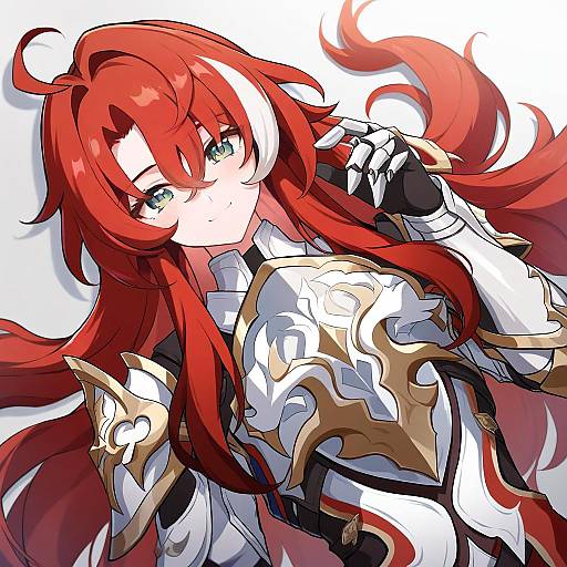 Illustration of Argenti (honkai: star rail), honkai: star rail in the style of Nekono rin