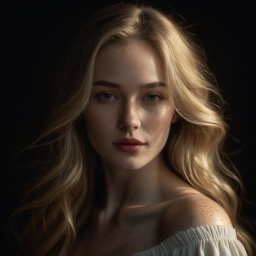 Portrait of a Young Woman in Light