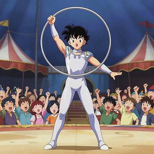 Nimble Circus Acrobat in Action