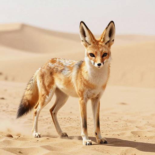Desert Fox in Warm Sandy Hues