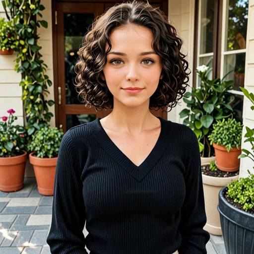 Joyful Young Woman in Modern Casual Style