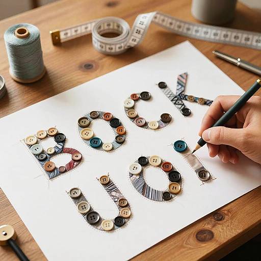 Hand-Drawn Sewing Font Generator