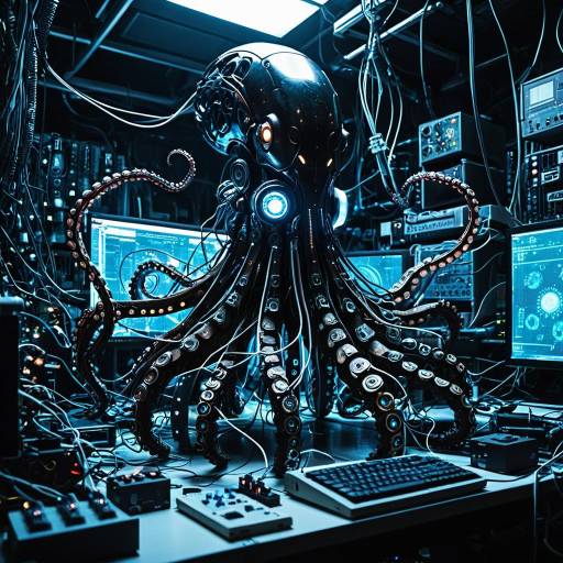 Robotic Octopus in Cyber Lab