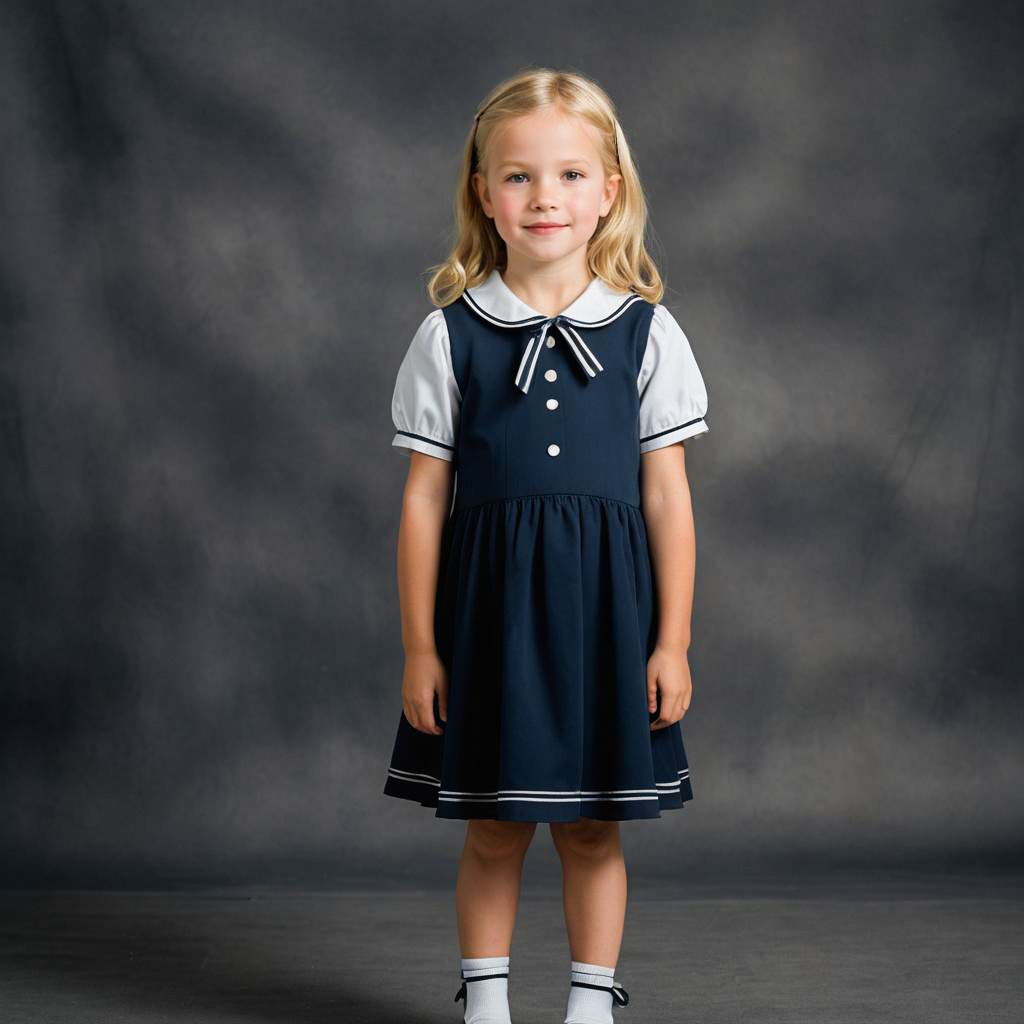 Delightful Sailor-Themed Girl Photoshoot