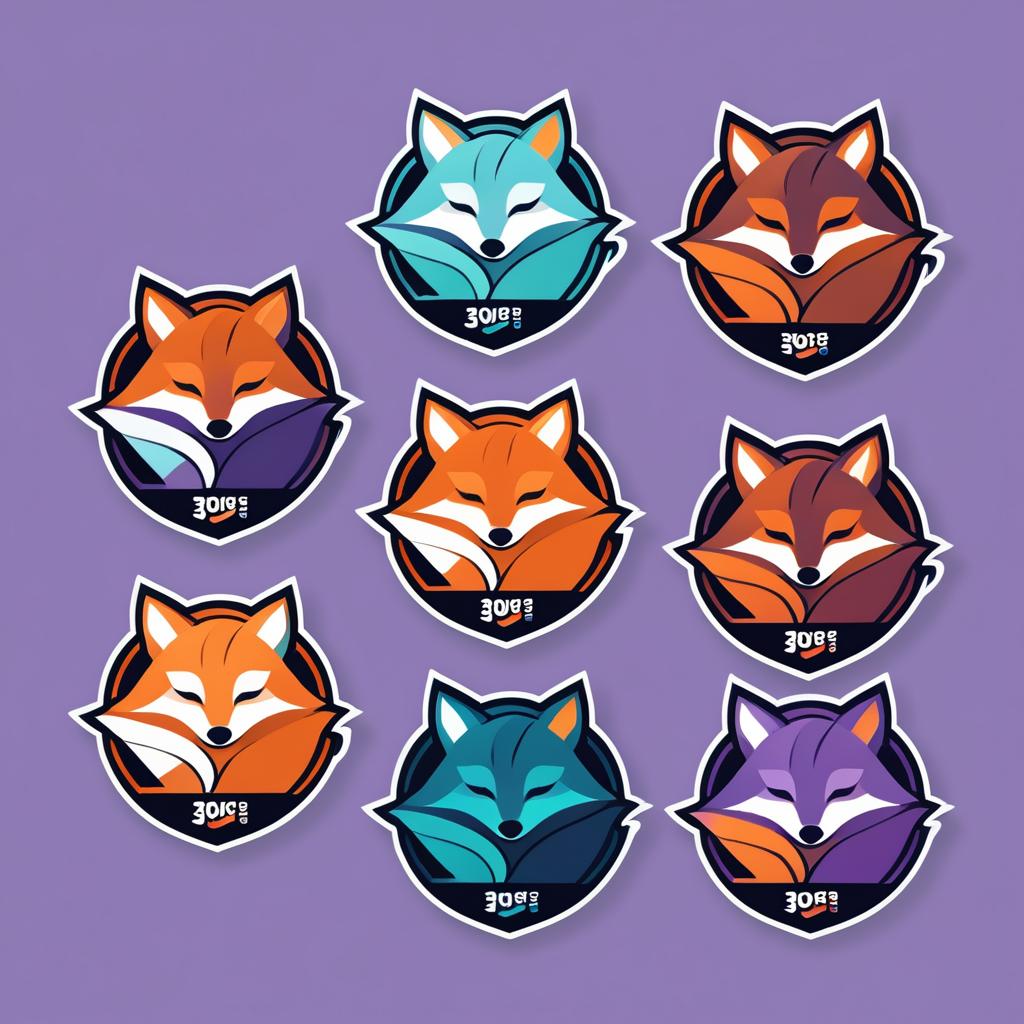 Playful Fox Twitch Subscription Badges