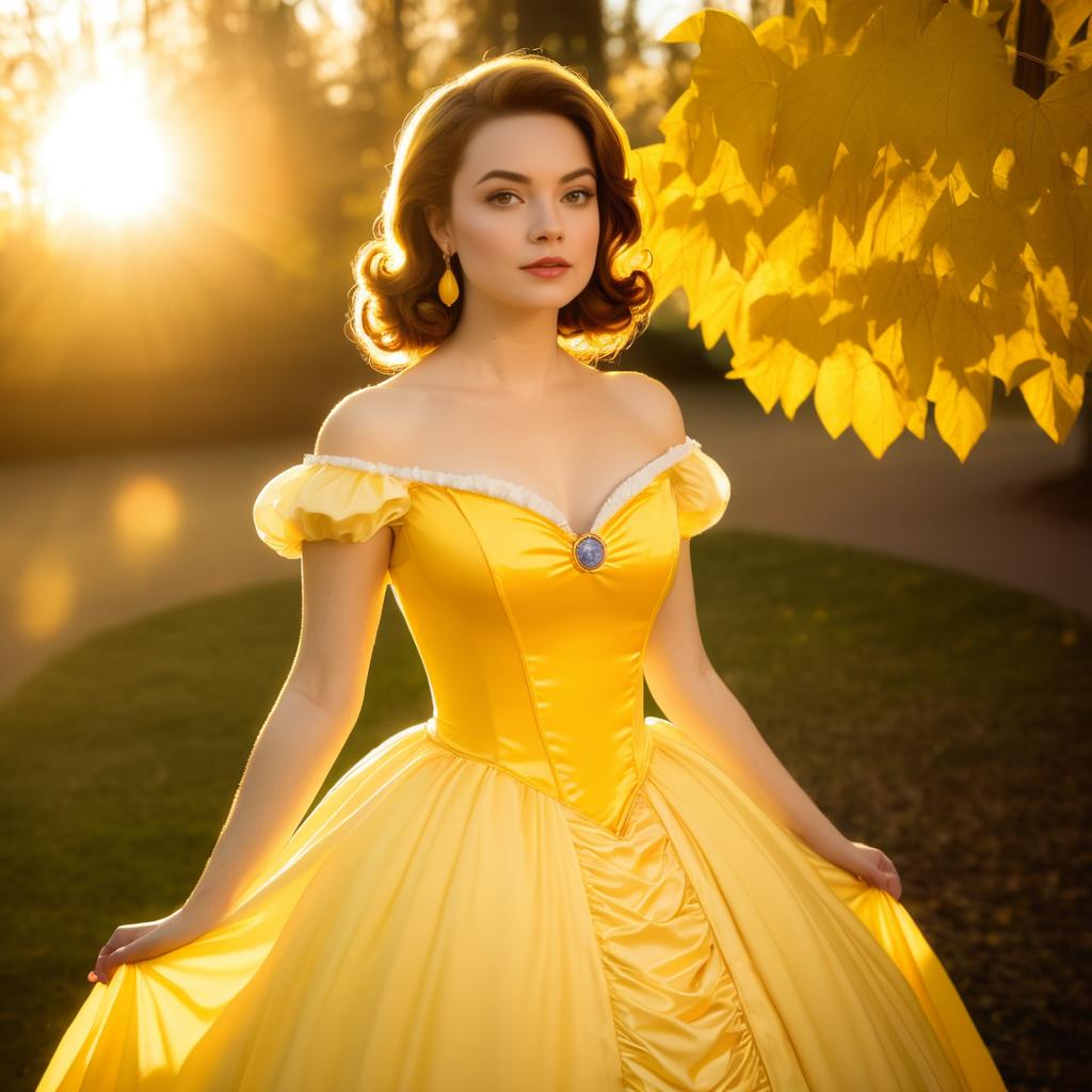 Belle Cosplay: Golden Hour Elegance