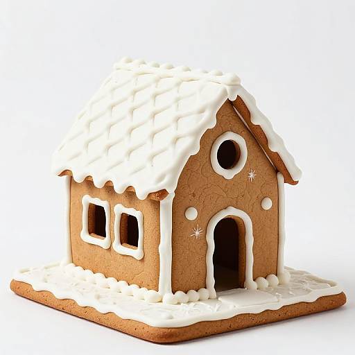 Gingerbread House Iceberg Scene