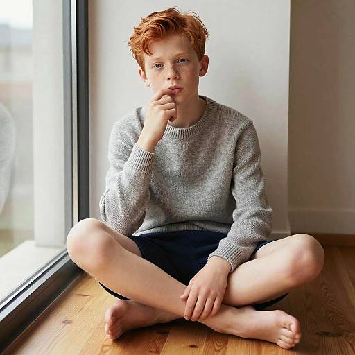 Editorial Portrait of Freckled Boy