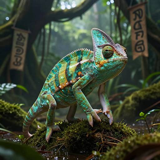 Emerald Chameleon Scout in Jungle