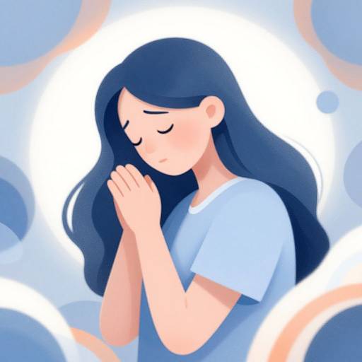 Serene Sadness Digital Illustration