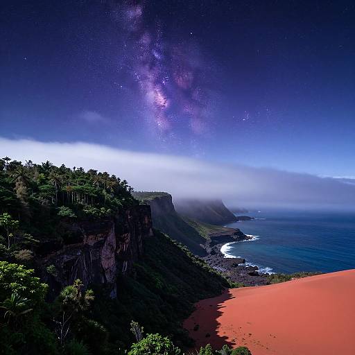 Mesmerizing Celestial Island Landscape