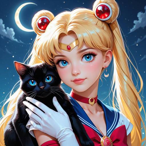 Enchanting Sailor Moon Character Portrait
